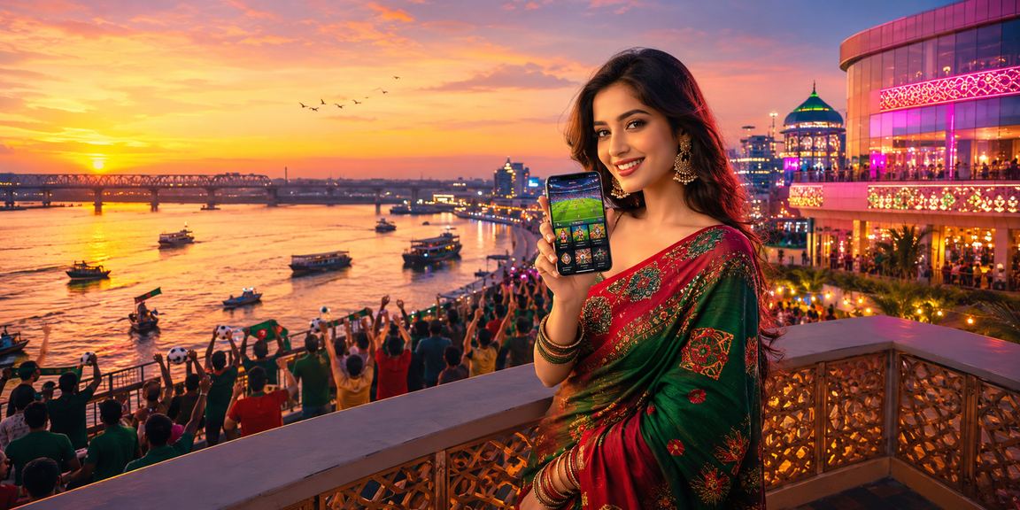 A young player in Rajshahi playing the lottery on mobile